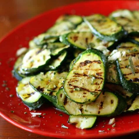 Marinated Grilled Zucchini - Perry's Plate