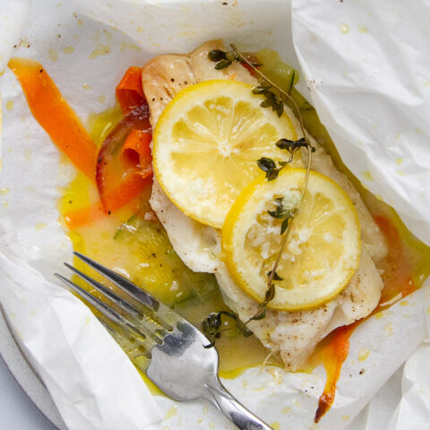 Fish Cooked in Parchment Paper