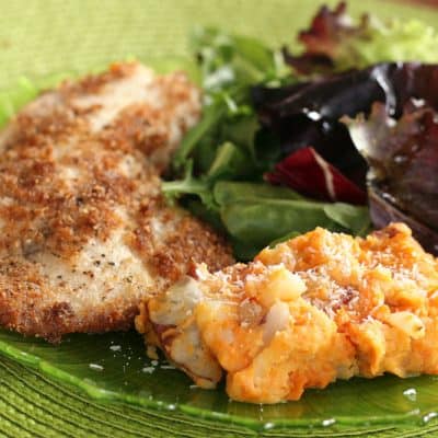 Coconut Almond Crusted Fish with Tropical Sweets & Reds Mash - Perry's ...
