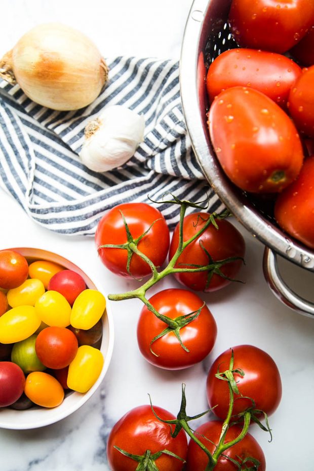 Balsamic Roasted Tomato Sauce (to Freeze!) Perry's Plate