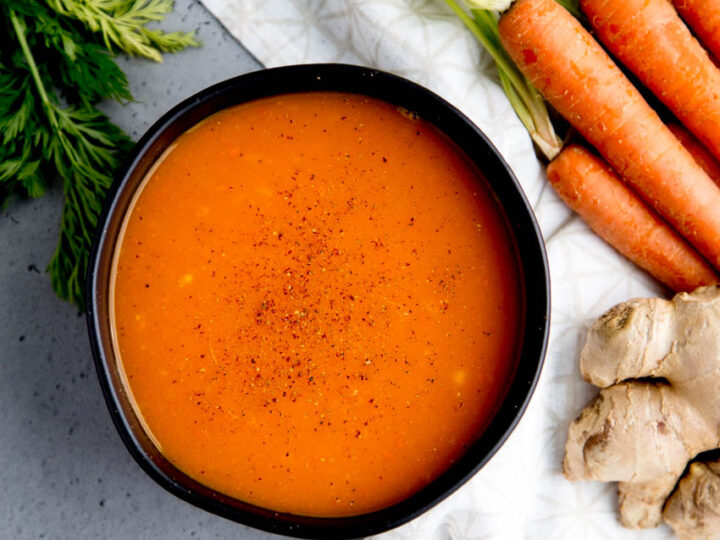 Butternut Squash Carrot Ginger Soup - Wholly Tasteful