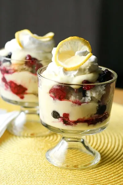 Lemon Berry Mini Trifles - Perry's Plate