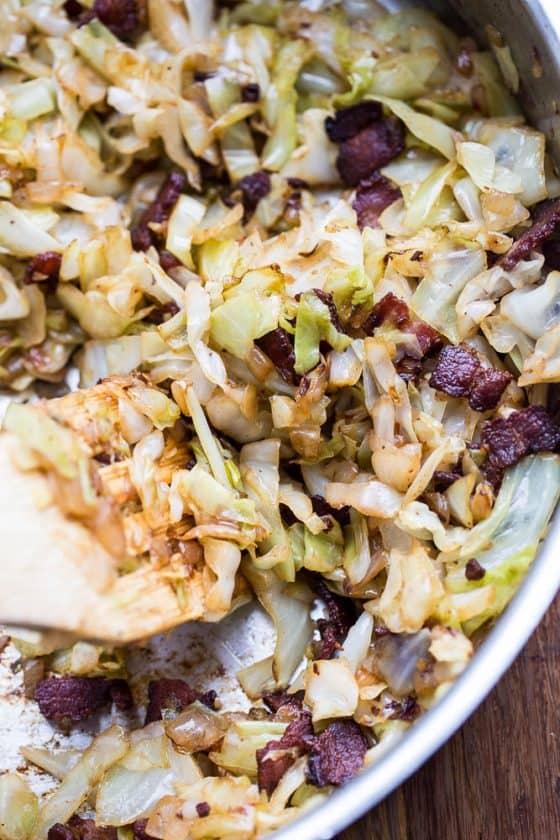 Caramelized Cabbage and Bacon - Perry's Plate