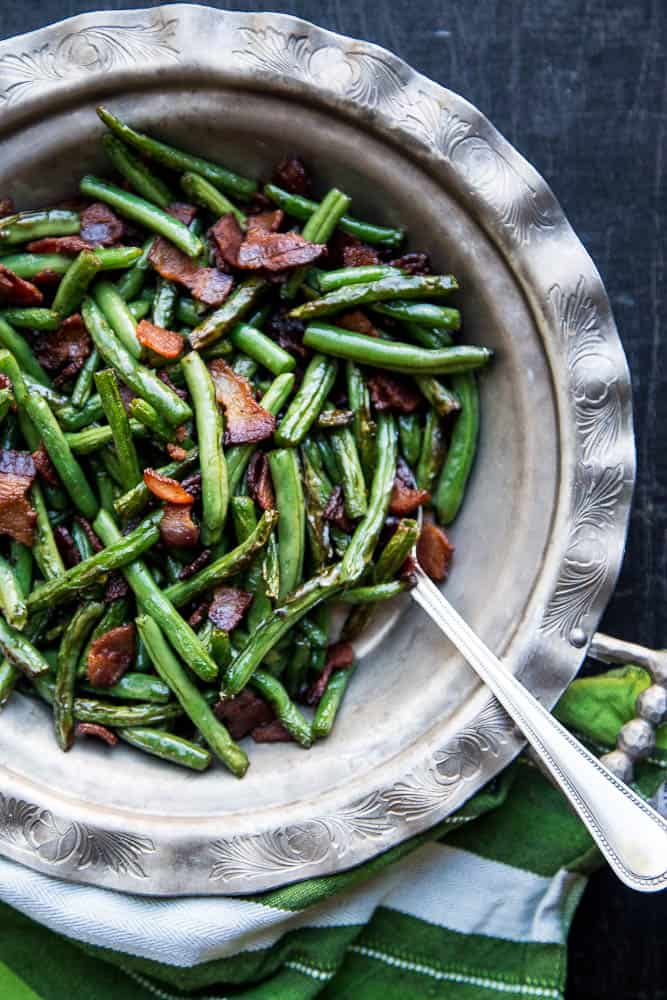Green Beans and Bacon Recipe - Perry's Plate