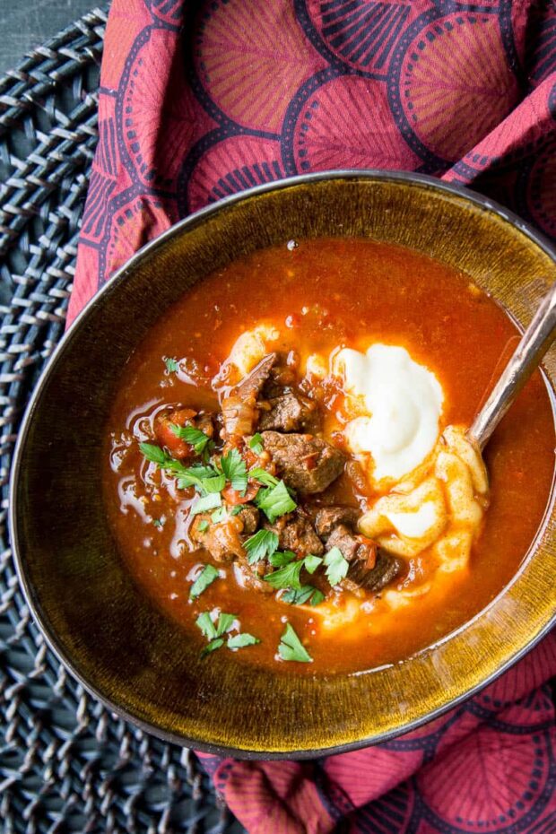 Goulash Recipe (Hungarian Inspired) - Perry's Plate