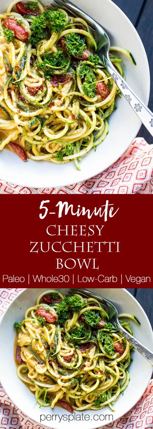 5-Minute Cheezy Zucchetti Bowl - Perry's Plate