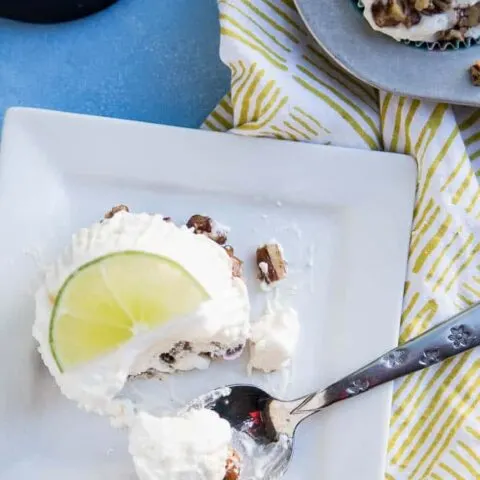 Keto Frozen Key Lime Mini Pies