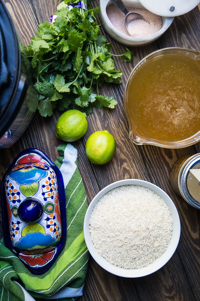 Instant Pot Cafe Rio Cilantro Lime Rice - Perry's Plate