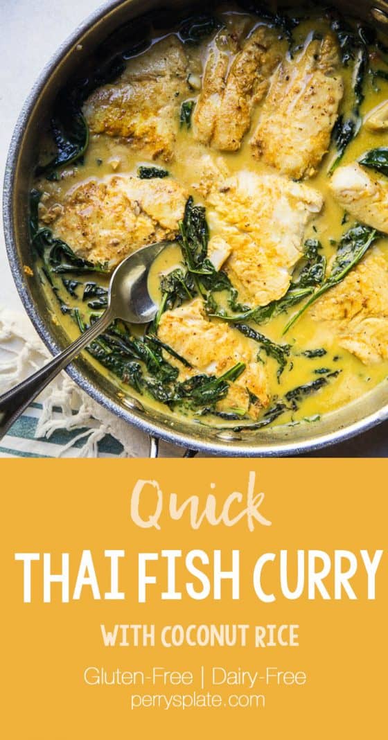 Quick Thai Fish Curry & Coconut Rice - Perry's Plate