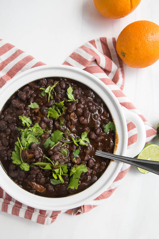 Instant Pot Black Beans (Mexican-style) - Perry's Plate