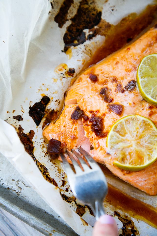 Honey Chipotle Glazed Salmon - Perry's Plate