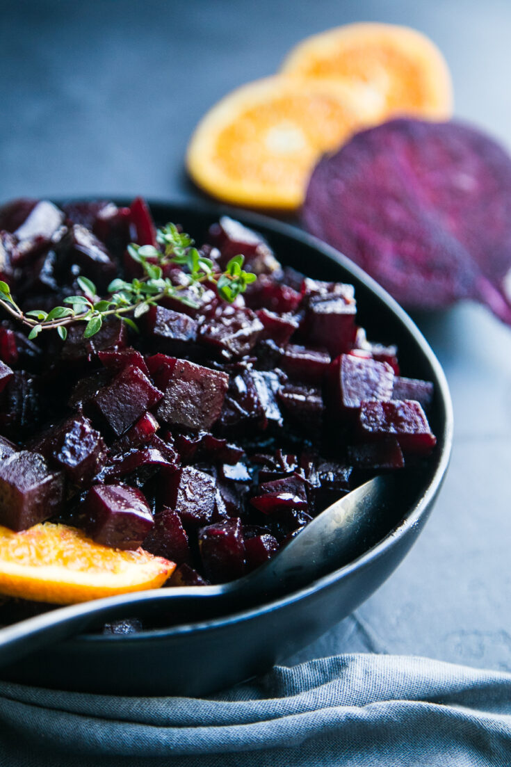 Sauteed Beets With Balsamic Orange Glaze - Perry's Plate