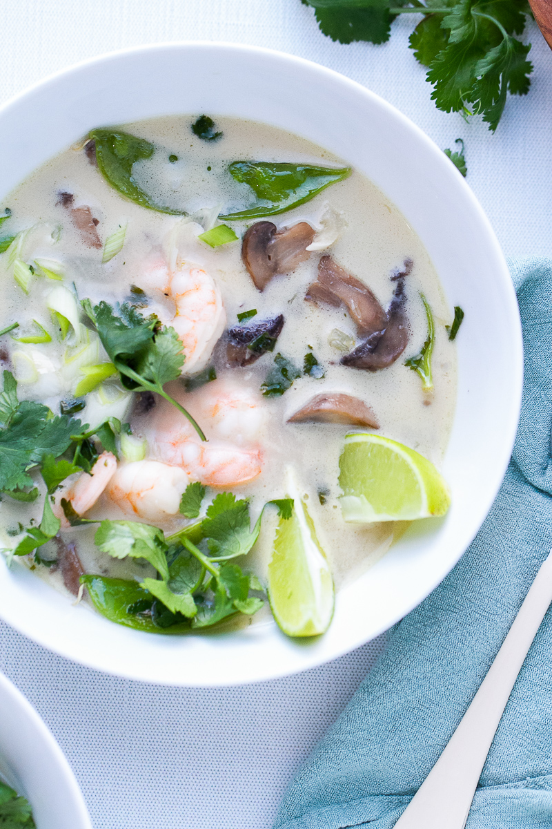 Grilled Shrimp in a Spicy Coconut Milk Broth - The Original Dish