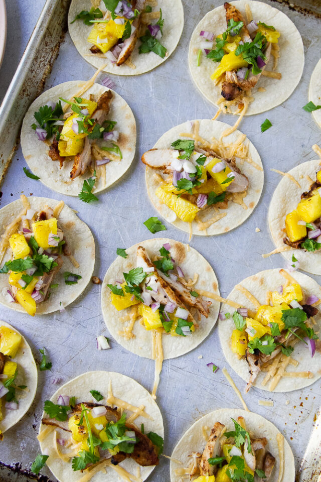 Smoky Grilled Chicken Tacos With Pineapple Perry S Plate