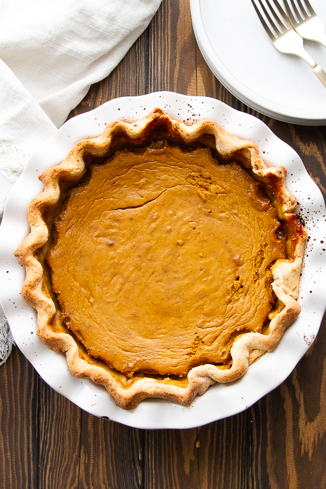 Best Gluten Free Pumpkin Pie (Maple Chai) - Perry's Plate