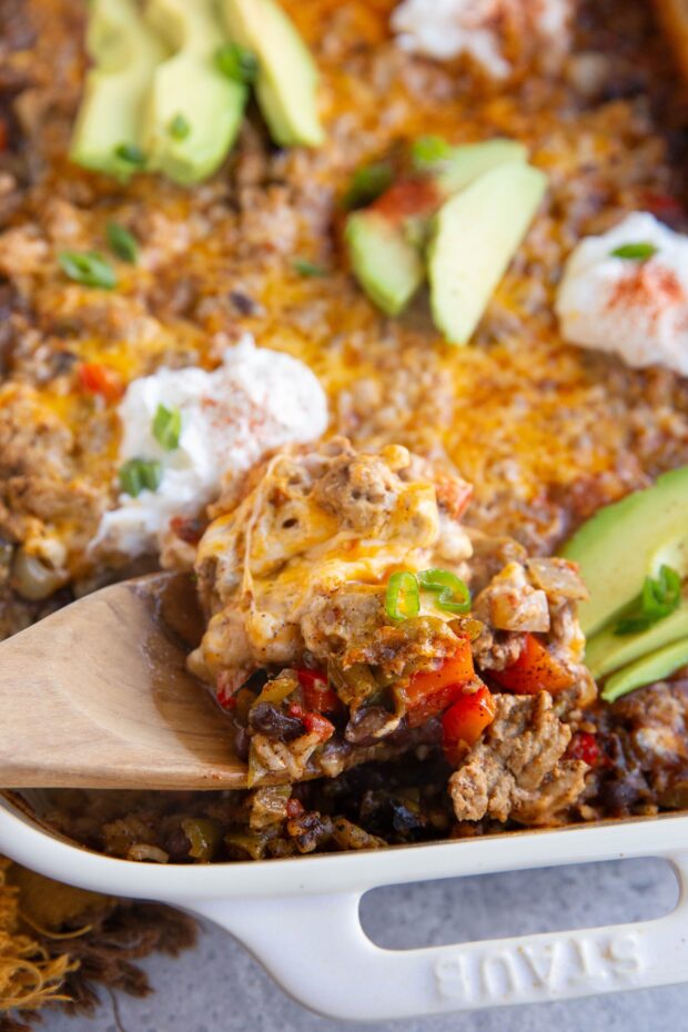 Ground Turkey Taco Casserole