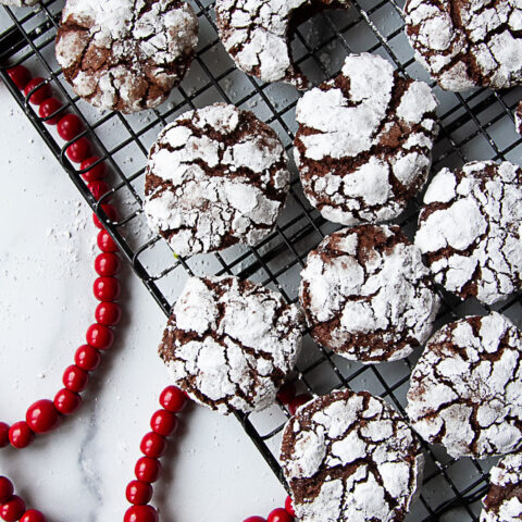 Chocolate Crinkle Cookies (Gluten Free)